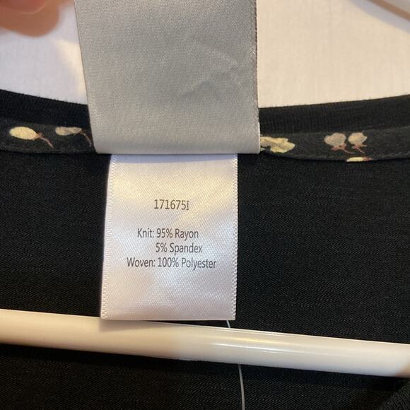 Dolan Left Coast Collection Black Tunic Length Top Size S - Picture 5 of 9